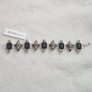 BCBG Black Hematite Studded Bracelet BCBGeneration